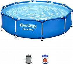 Каркасный бассейн Bestway Steel Pro Max 5612E (396x84, с фильтр-насосом)