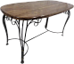 Обеденный стол Грифонсервис КОВ17 (черный лак/палисандр с ярко выраженной текстурой дерева)