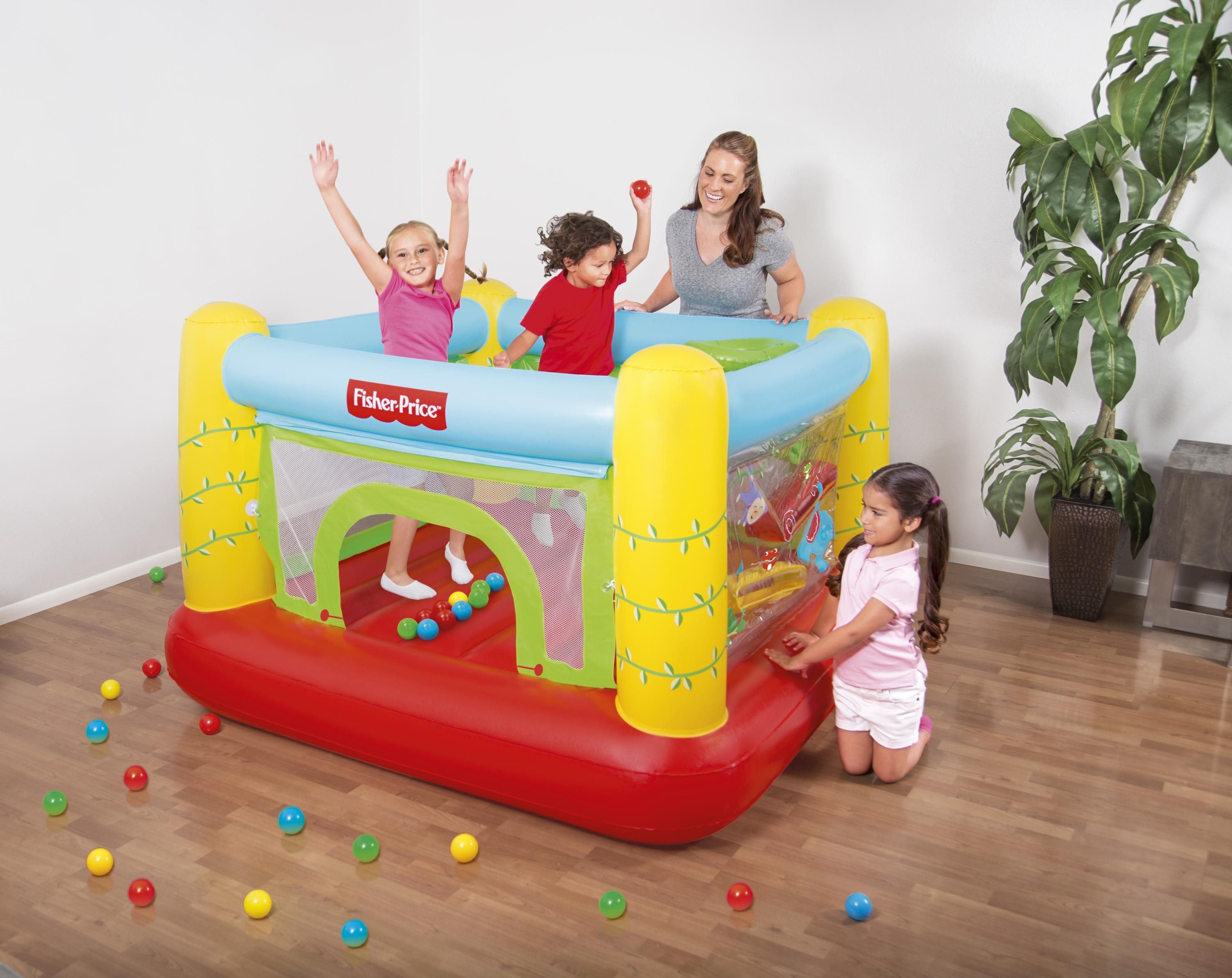 Батут надувной детский Bestway Jumptacular 93542 (175х173х144) купить в ...