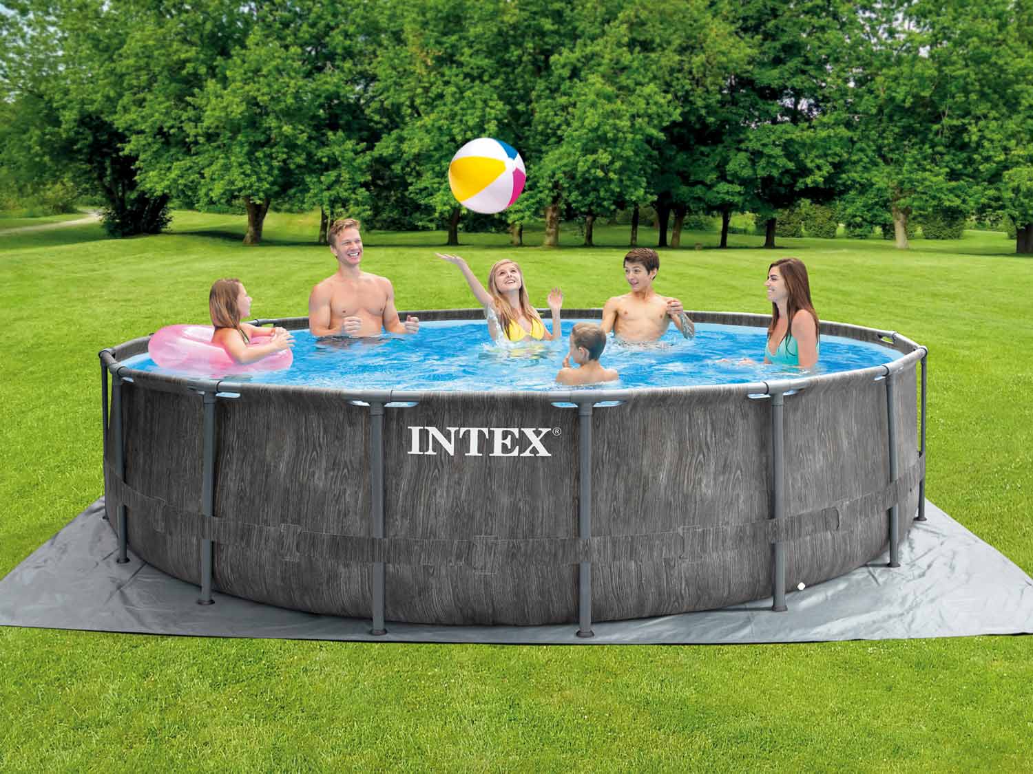 Каркасный бассейн Intex Greywood Prism Frame Premium / 26744NP ...