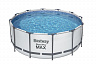 Каркасный бассейн Bestway Steel Pro Max 56420 (серый) Каркасный бассейн Bestway Steel Pro Max 56420 (серый)