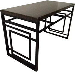 Обеденный стол Грифонсервис СМ27 (черный/палисандр)