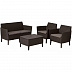 Комплект садовой мебели Keter Salemo 2-sofa Set / 236844 (коричневый)