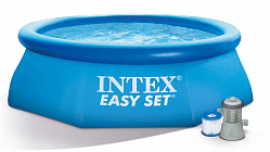 Надувной бассейн Intex Easy Set / 28108NP (244x61 с фильтром и насосом)