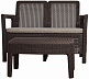 Комплект садовой мебели Keter Tarifa Sofa + Table / 228168 (коричневый)