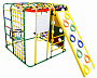 Детский спортивный комплекс Формула здоровья Кубик-У Плюс (зеленый/радуга)