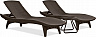 Комплект шезлонгов Keter Pacific Set / 231463 (коричневый)