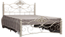Двуспальная кровать Грифонсервис КД5-1 (белый/золото)