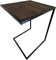 Приставной столик Грифонсервис СМ26 (черный/палисандр)