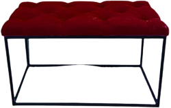 Банкетка Грифонсервис ПБ34.1 (черный/бордовый)