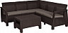 Комплект садовой мебели Keter Corfu Relax Set / 227815 (коричневый)