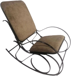 Кресло-качалка Грифонсервис Нежность КР5 (черный в золоте/ткань мебельная)