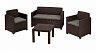 Комплект садовой мебели Keter Alabama Set / 213967 (коричневый)