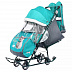 Санки-коляска Ника Наши детки 5-1 / НДТ5-1/1 (котенок/изумрудный)