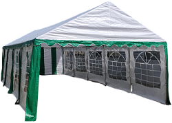 Торговая палатка Sundays Party 4x10 (белый/зеленый)